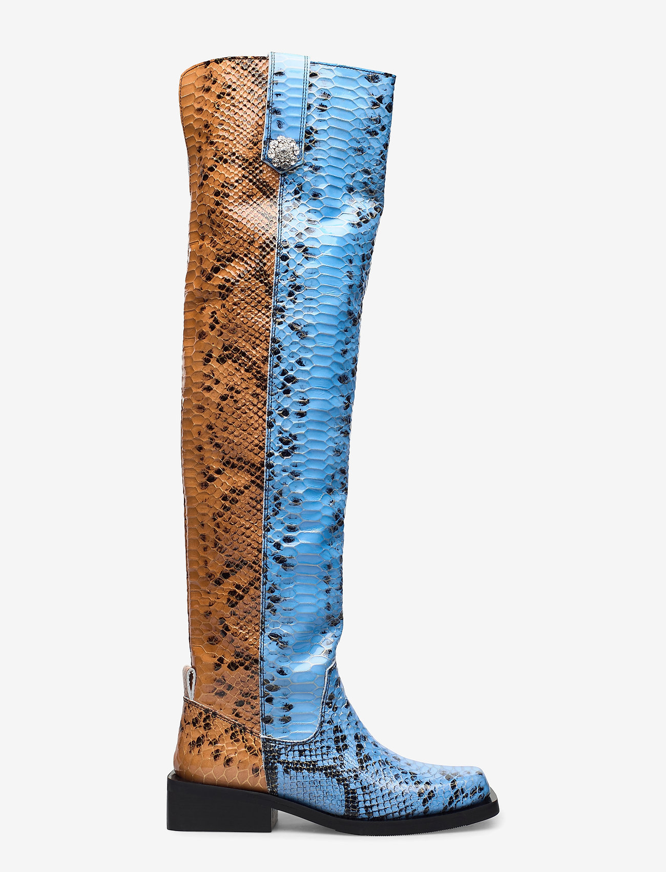 Ganni - MC Over The Knee - brunnera blue - 1