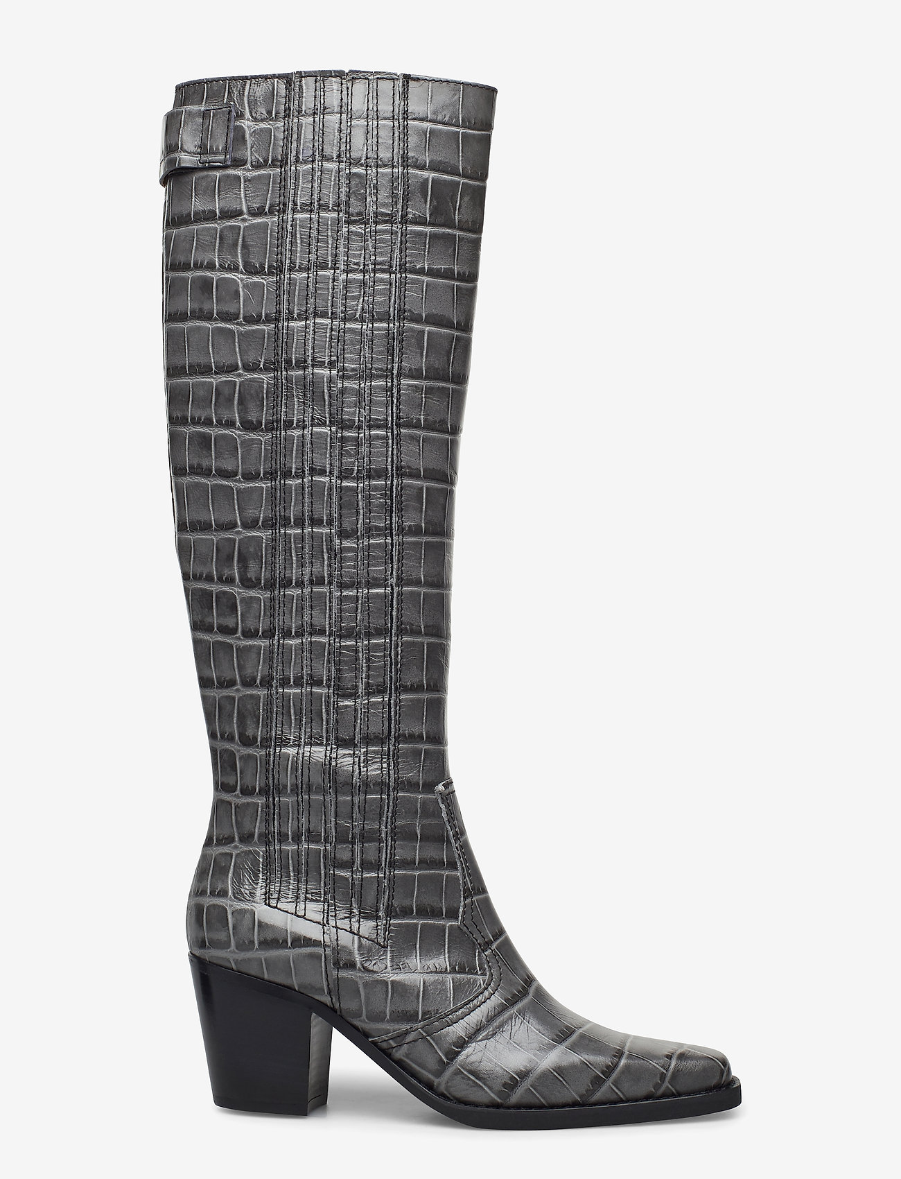 Ganni - Western Knee High - phantom - 1