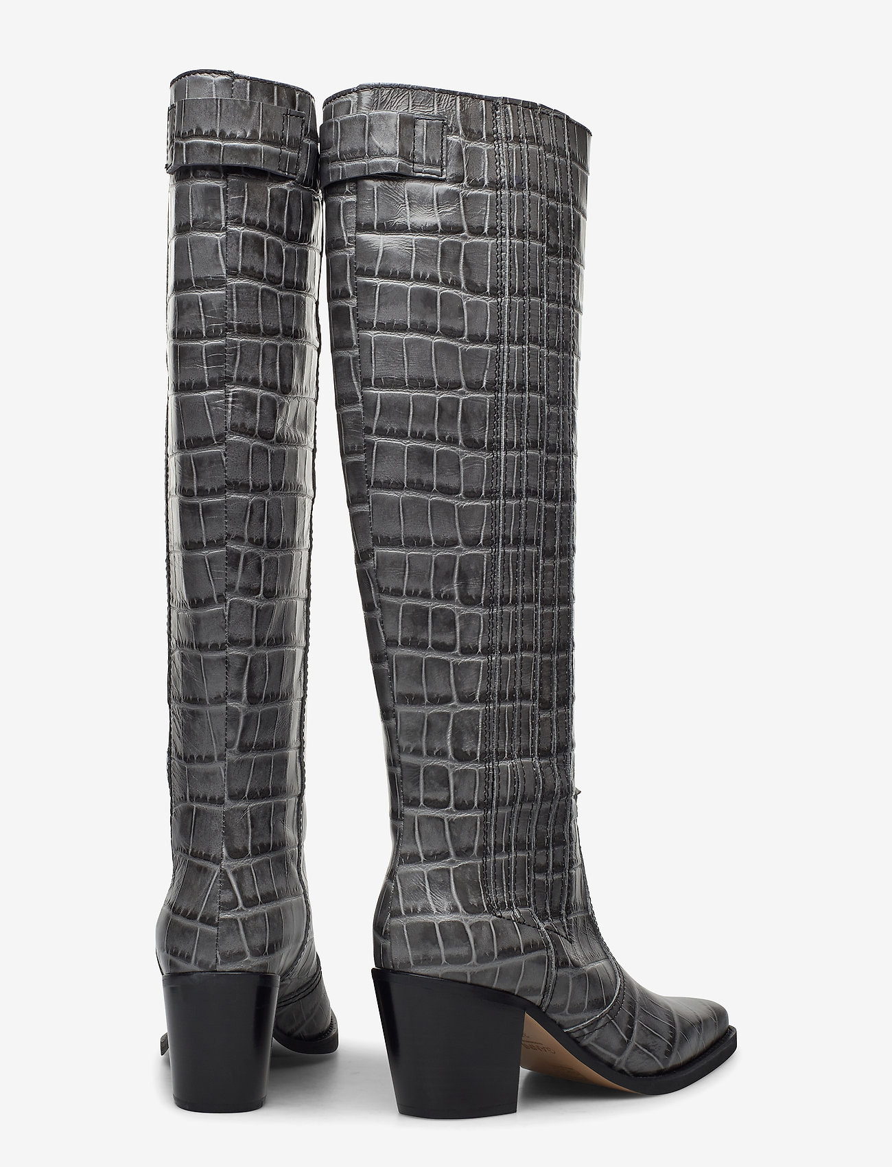 Ganni - Western Knee High - phantom - 4