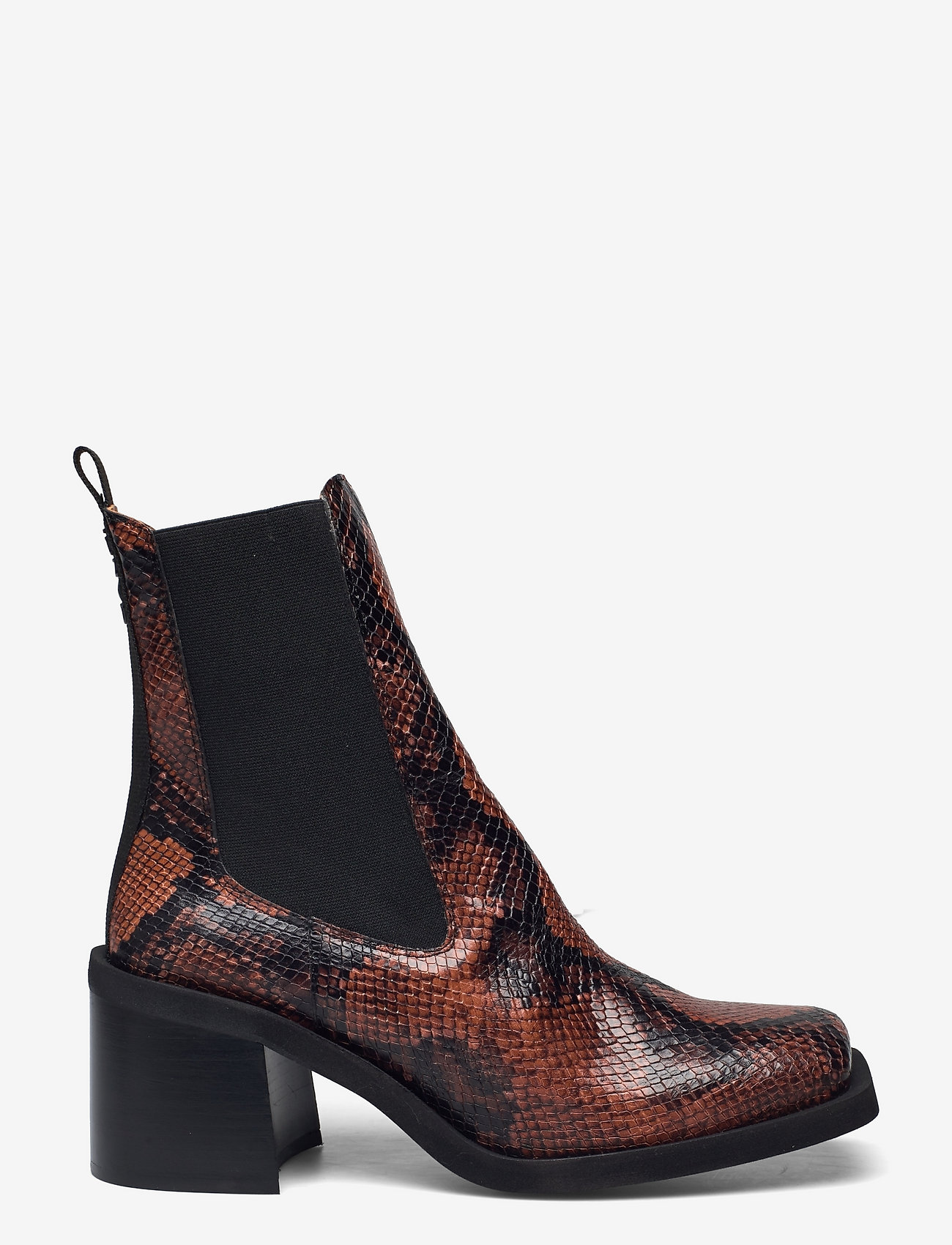 Ganni - Embossed Snake - cognac - 1