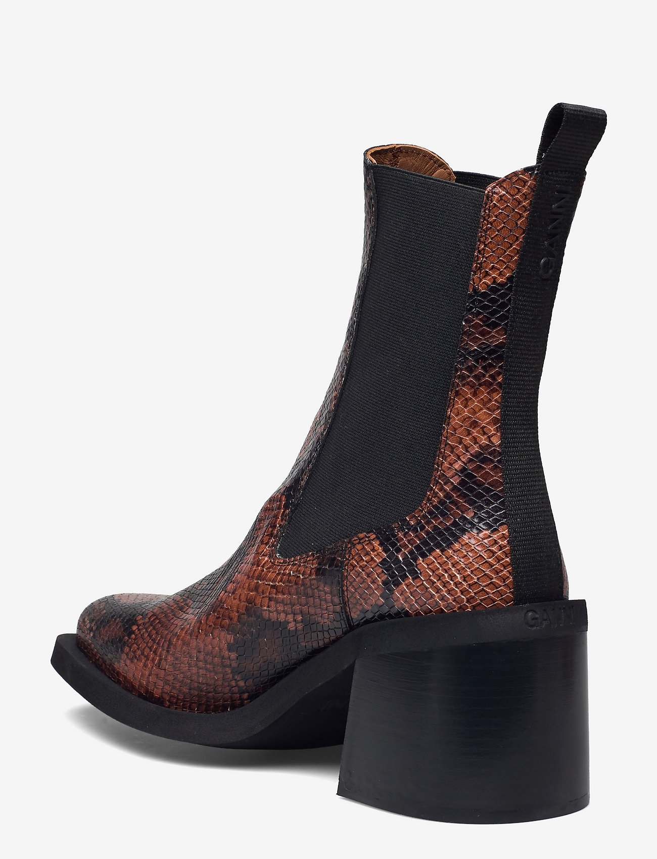 Ganni - Embossed Snake - cognac - 2