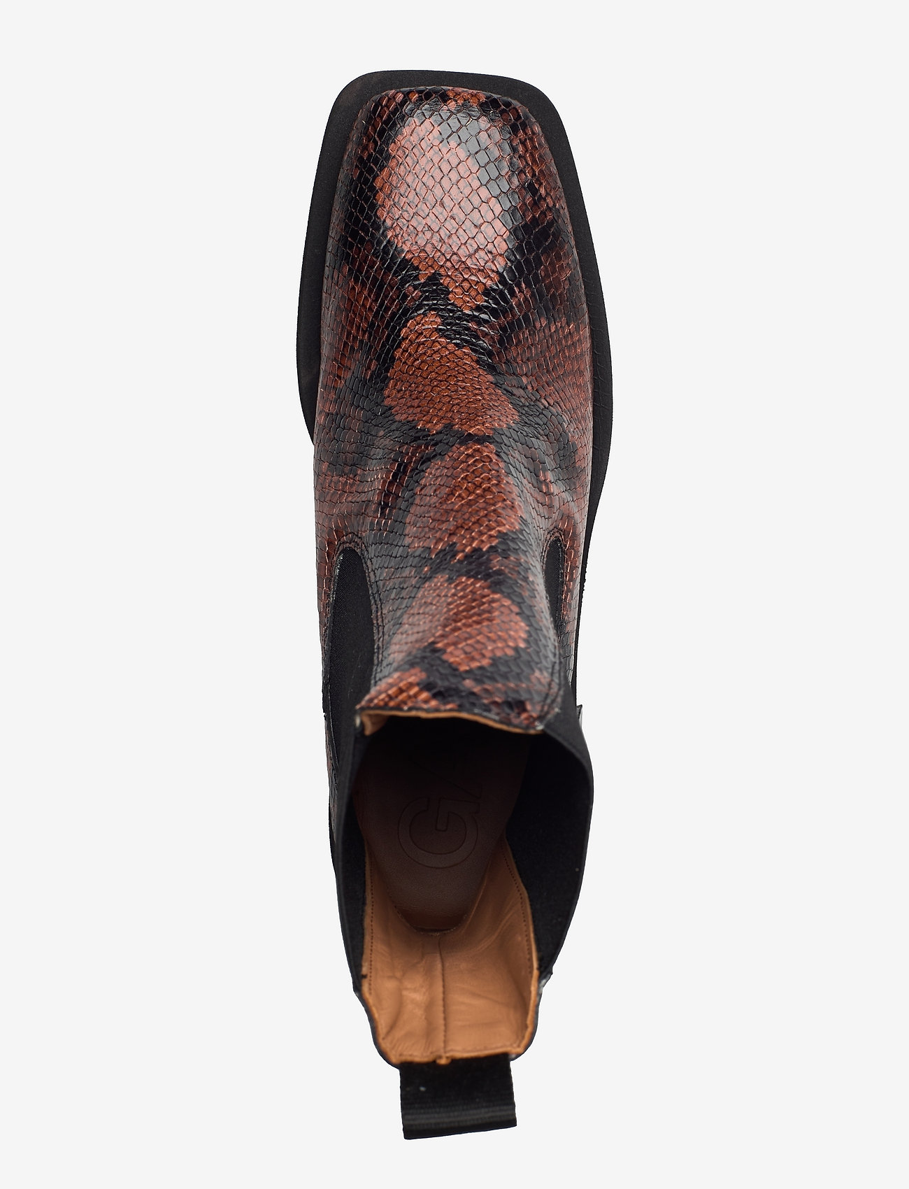 Ganni - Embossed Snake - cognac - 3