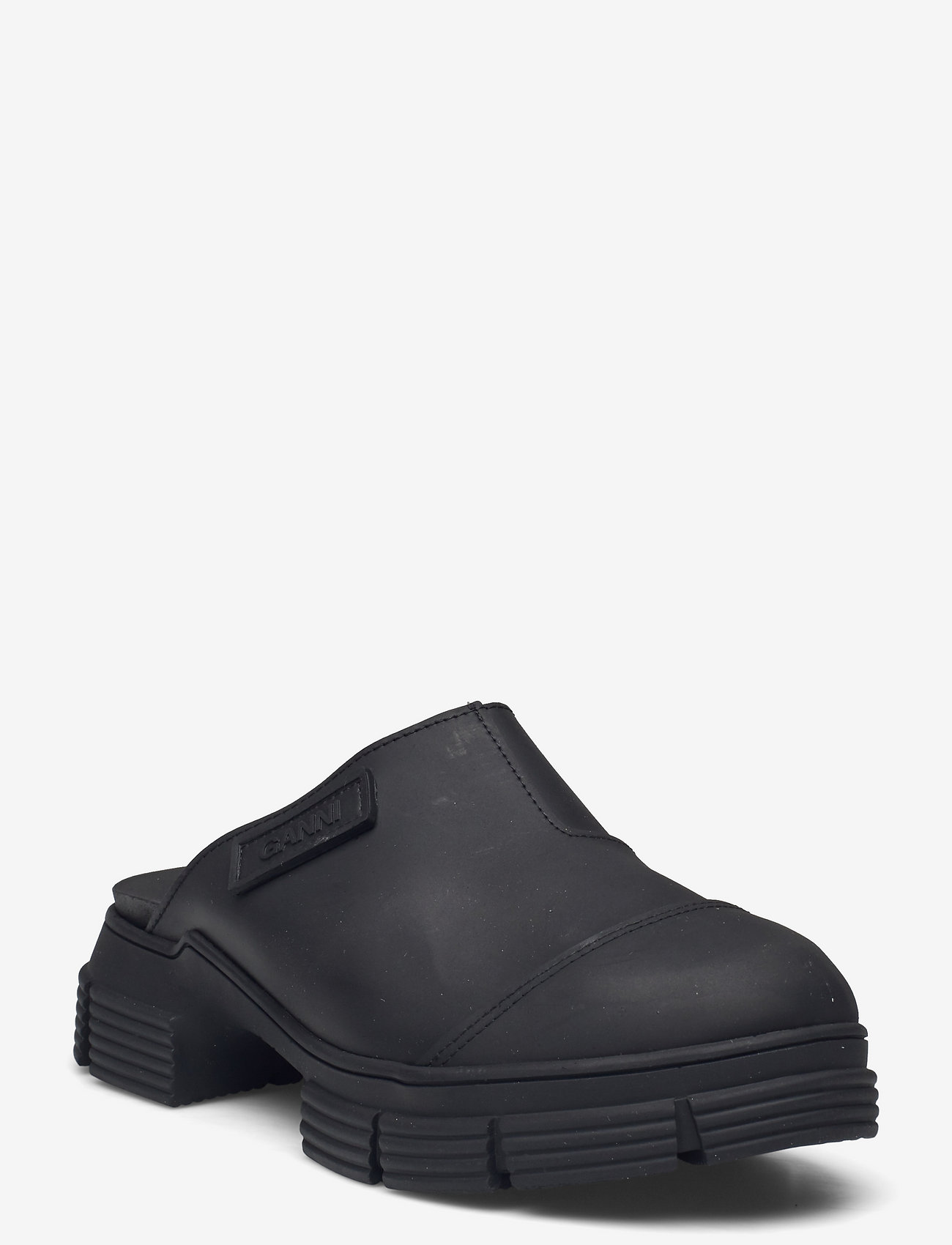 Ganni - Recycled Rubber City Mule - clogs - black - 0