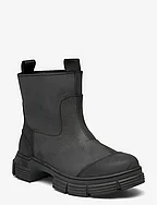Recycled Rubber Tubular Boot - BLACK