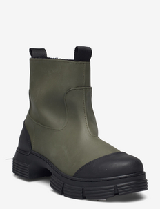 Recycled Rubber Tubular Boot, Ganni