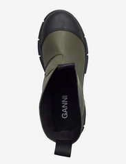 Ganni - Recycled Rubber Tubular Boot - platte enkellaarsjes - kalamata - 3