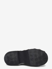 Ganni - Retro Peep Toe Wood Sandal - platåsandaler - black - 4