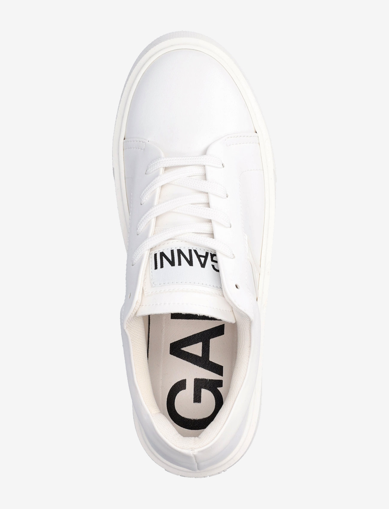Ganni - Sporty Mix Cupsole Sneaker - lave sneakers - egret - 3
