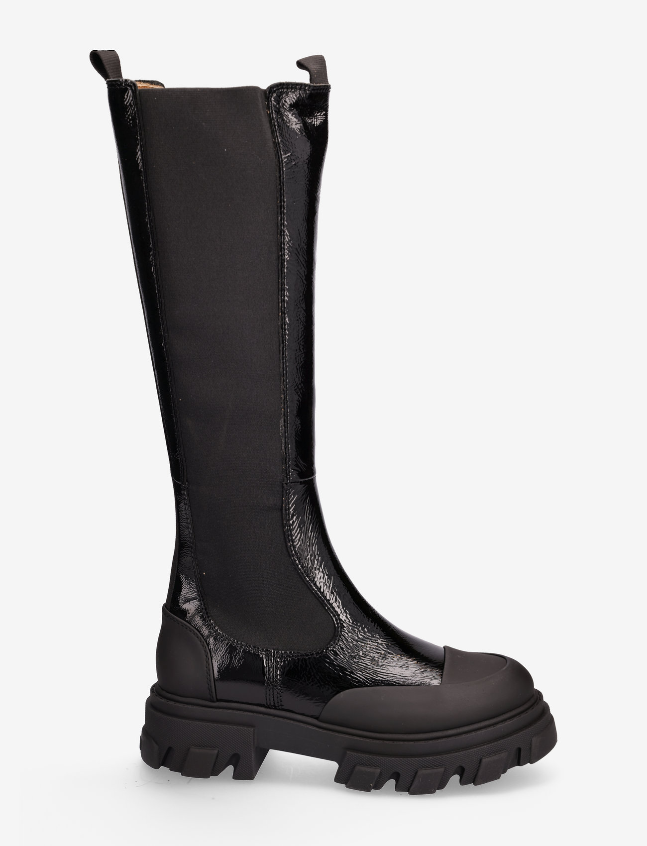 Ganni - Cleated - knee high boots - black - 1