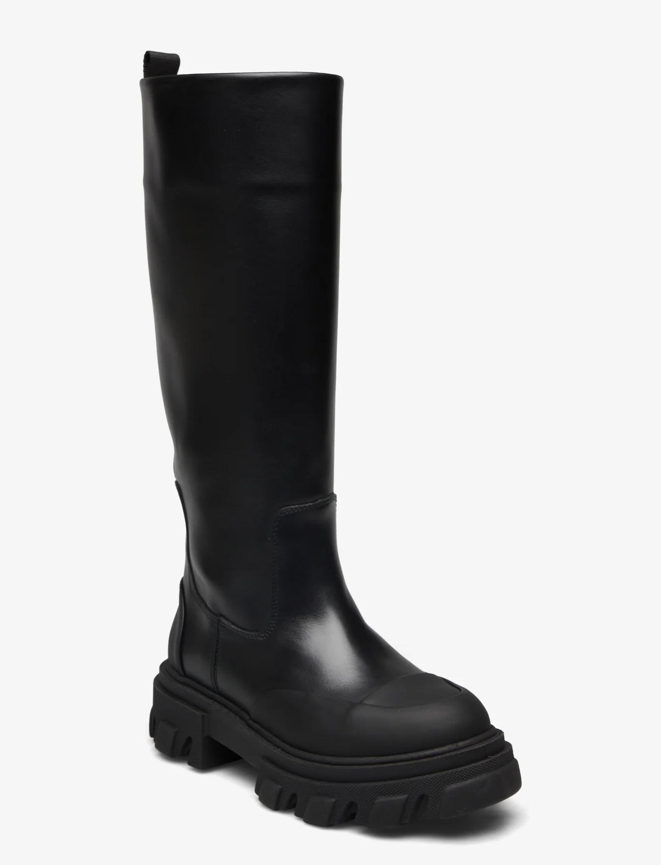 Ganni - Cleated - knee high boots - black - 0