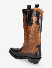 Ganni - Western - cowboy boots - tiger's eye - 2