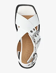 Ganni - Feminine Buckle - flate sandaler - egret - 3