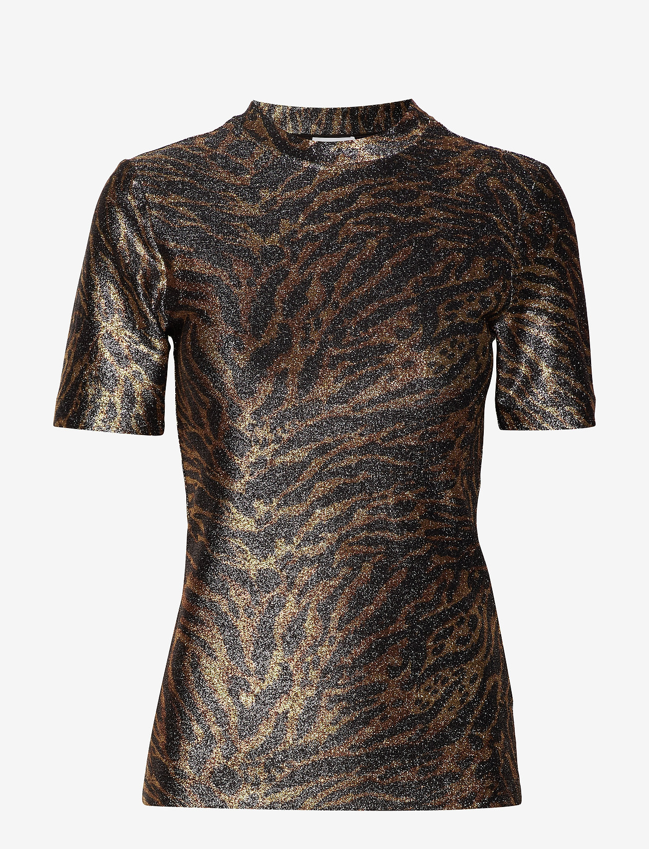 Ganni - Lurex Jersey - tiger - 0