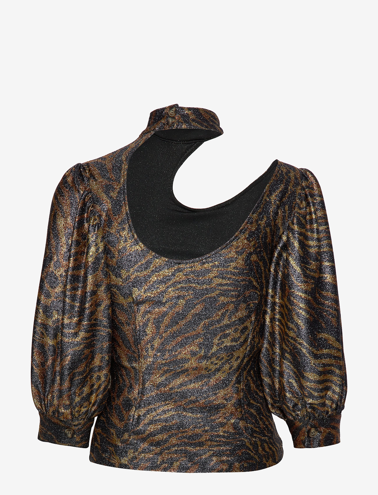 Ganni - Lurex Jersey - tiger - 1