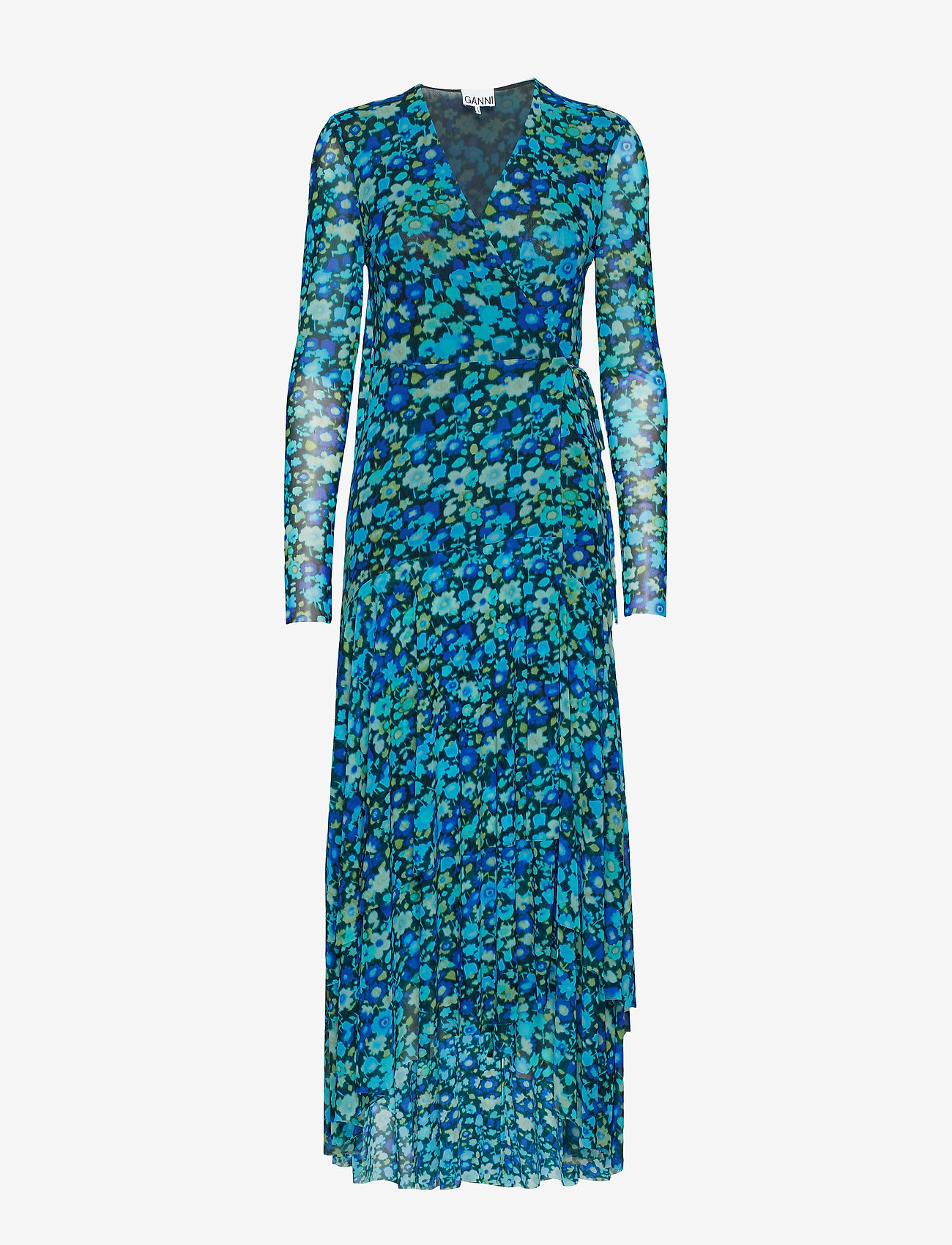 Ganni - Printed Mesh - azure blue - 0