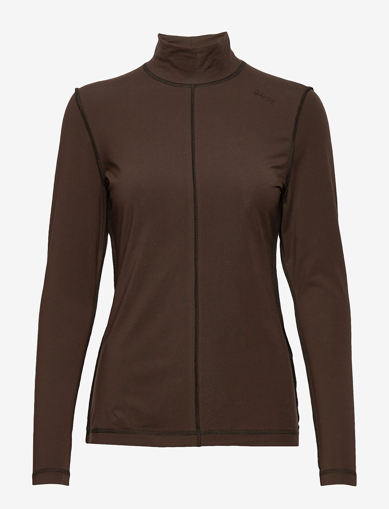 Ganni - Light Stretch Jersey - mole - 0