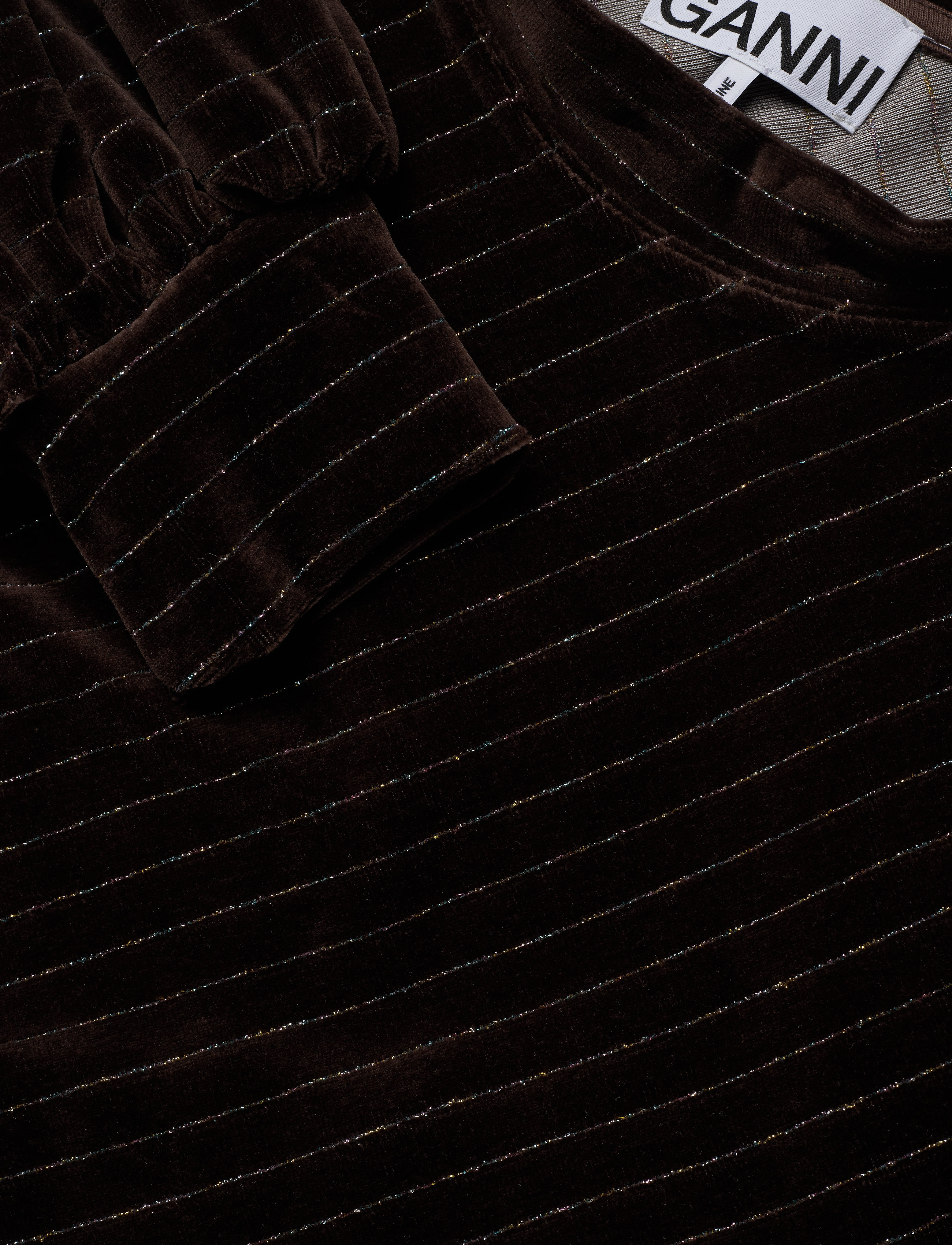 Ganni - Velvet Lurex - mole - 2