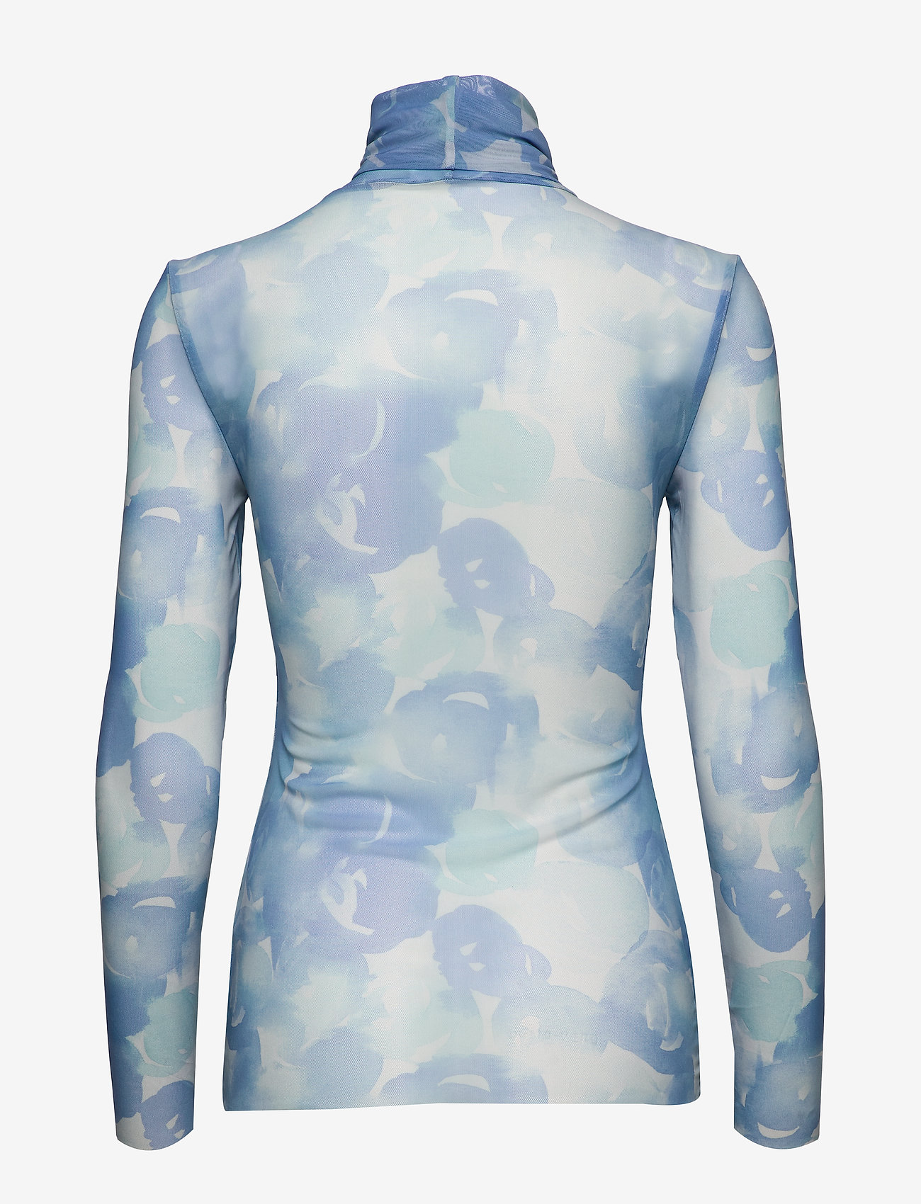 Ganni - Printed Mesh - gray dawn - 1