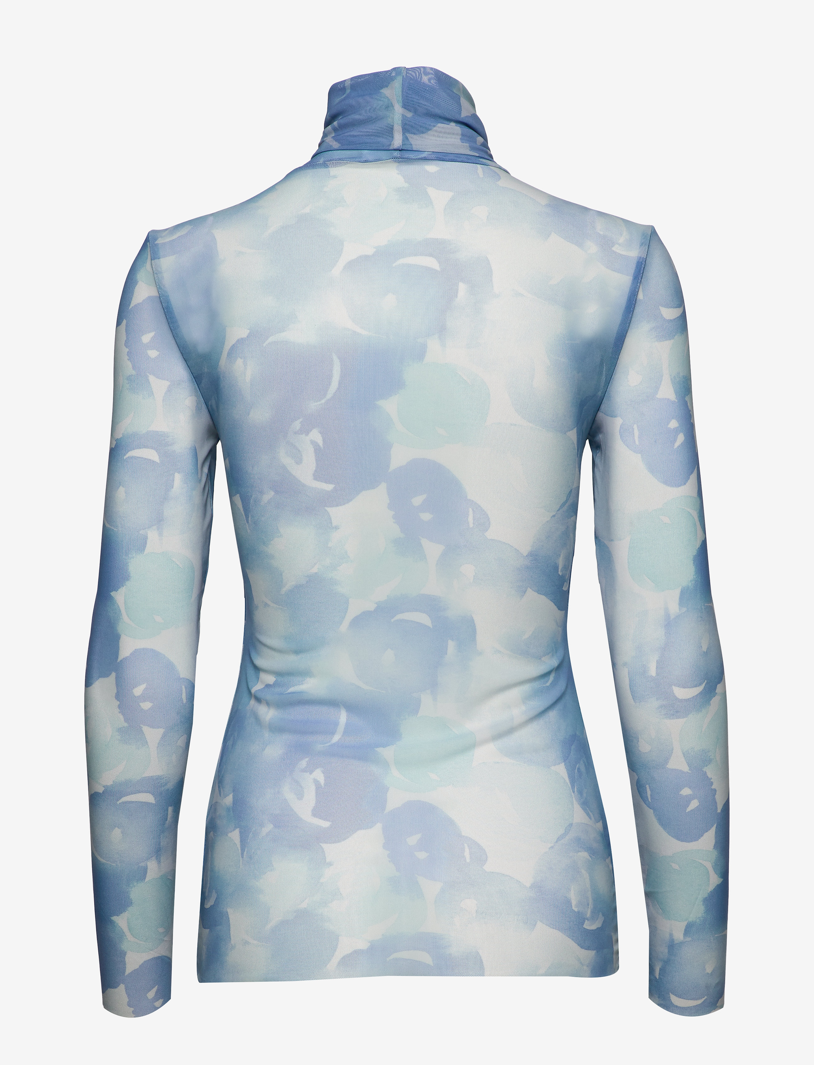 Ganni - Printed Mesh - gray dawn - 1