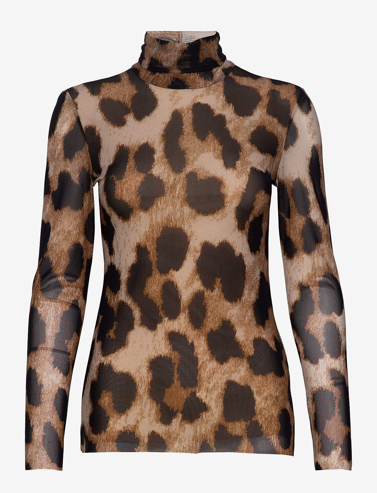 Ganni - Printed Mesh - maxi leopard - 0