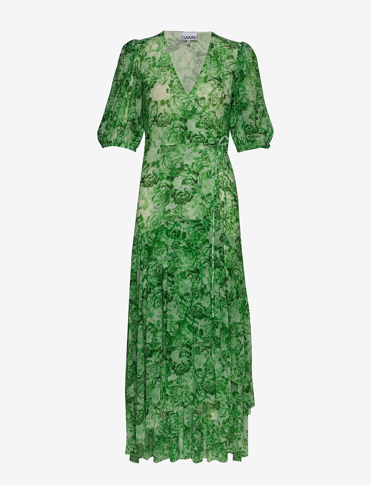 Ganni - Printed Mesh - island green - 0