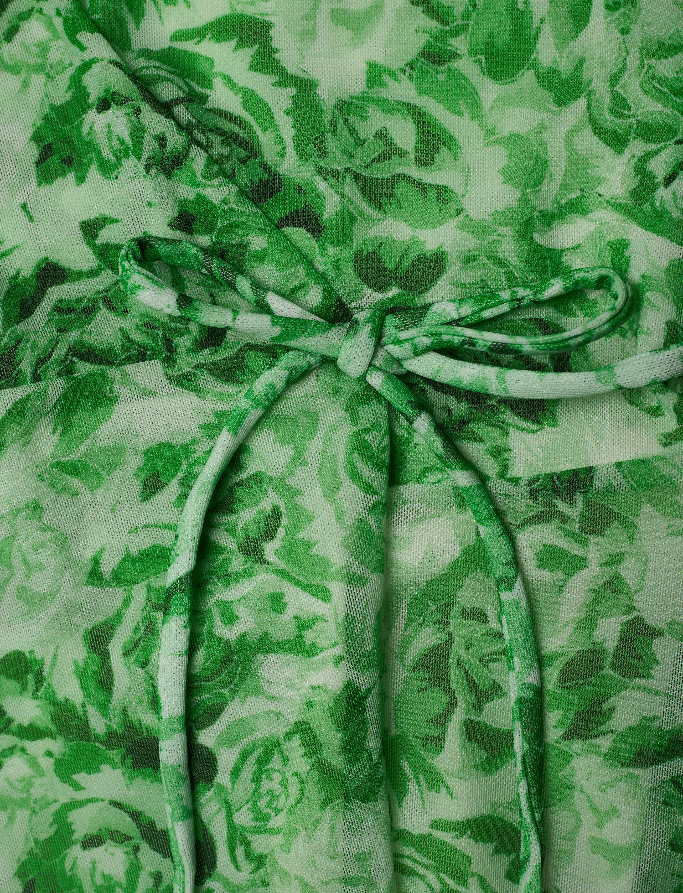 Ganni - Printed Mesh - island green - 3