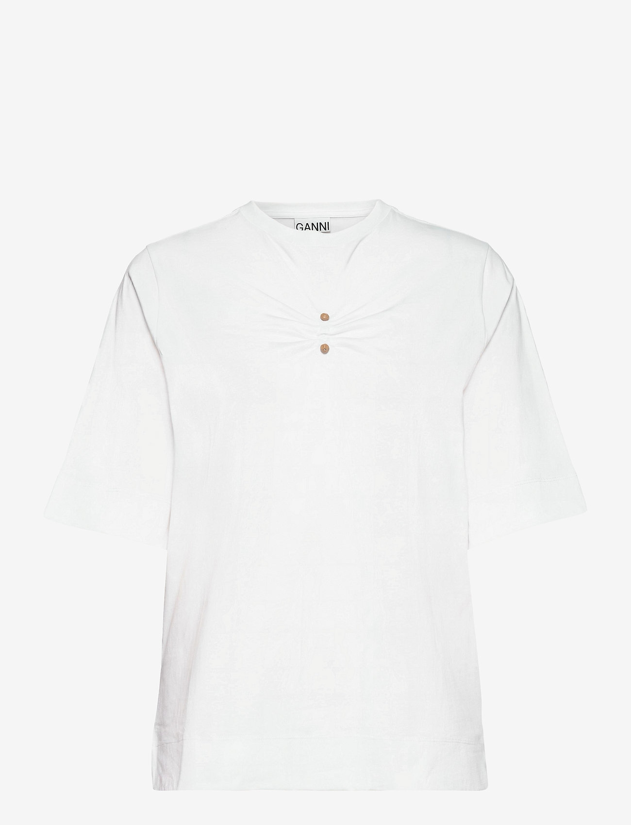 Ganni - Basic Cotton Jersey - white - 0