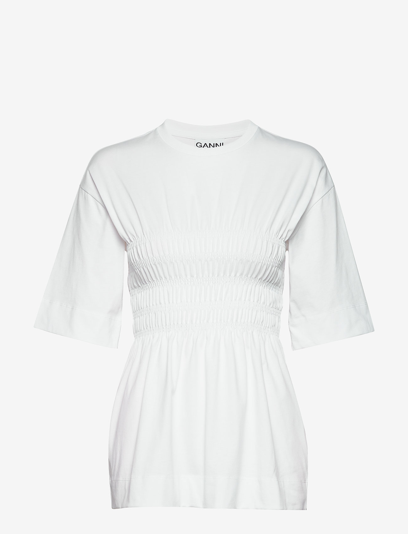 Ganni - Basic Cotton Jersey - bright white - 0