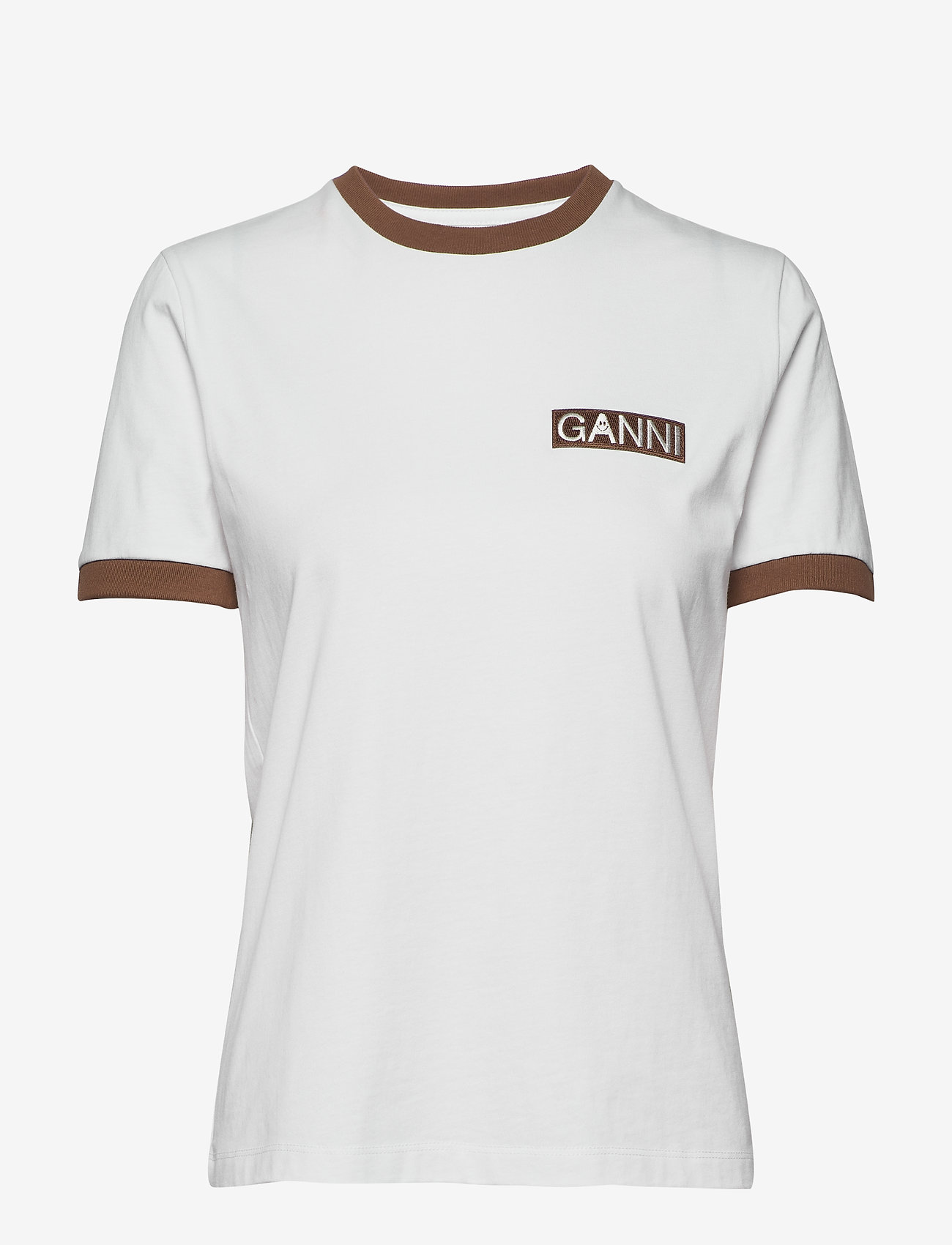 Ganni - Basic Cotton Jersey - bright white - 0