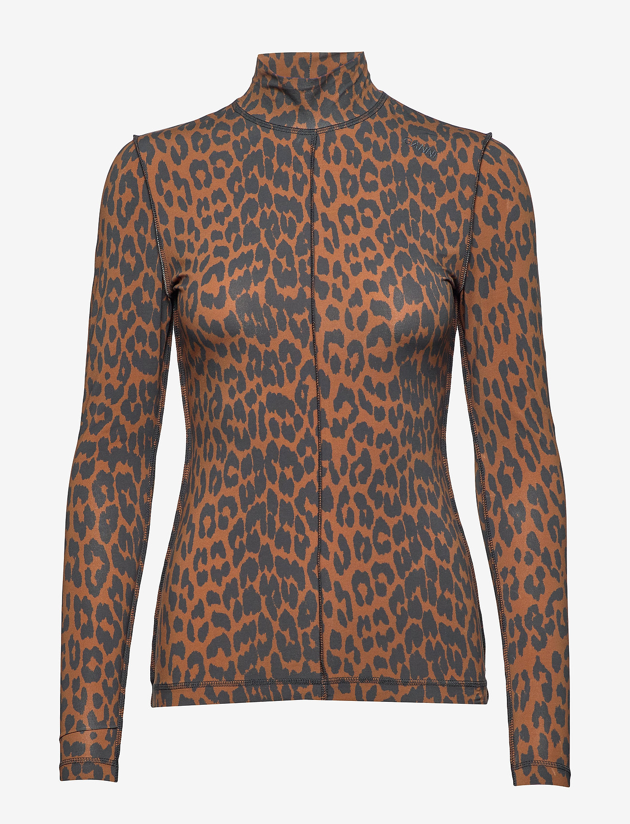 Ganni - Light Stretch Jersey - toffee - 0