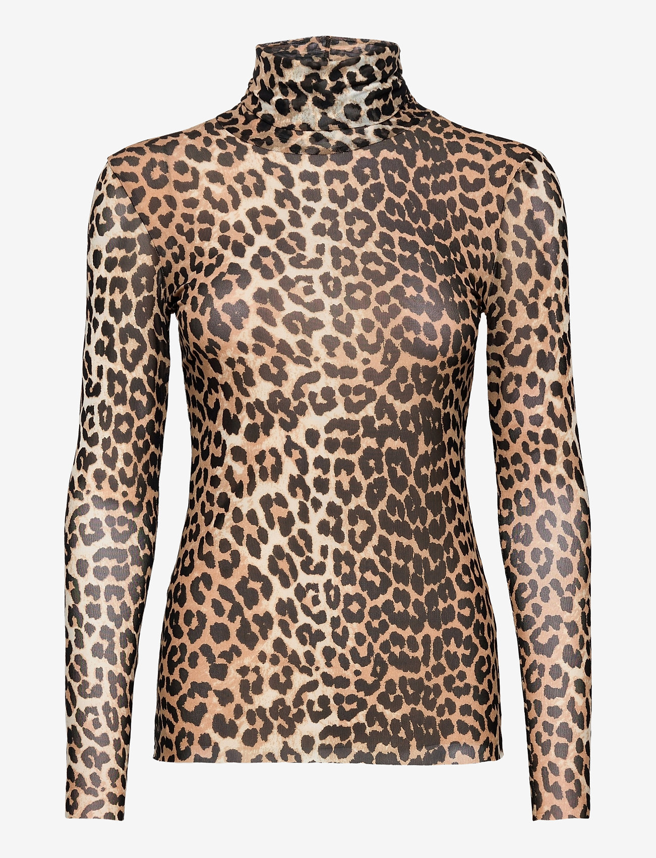 Ganni - Printed Mesh - leopard - 0