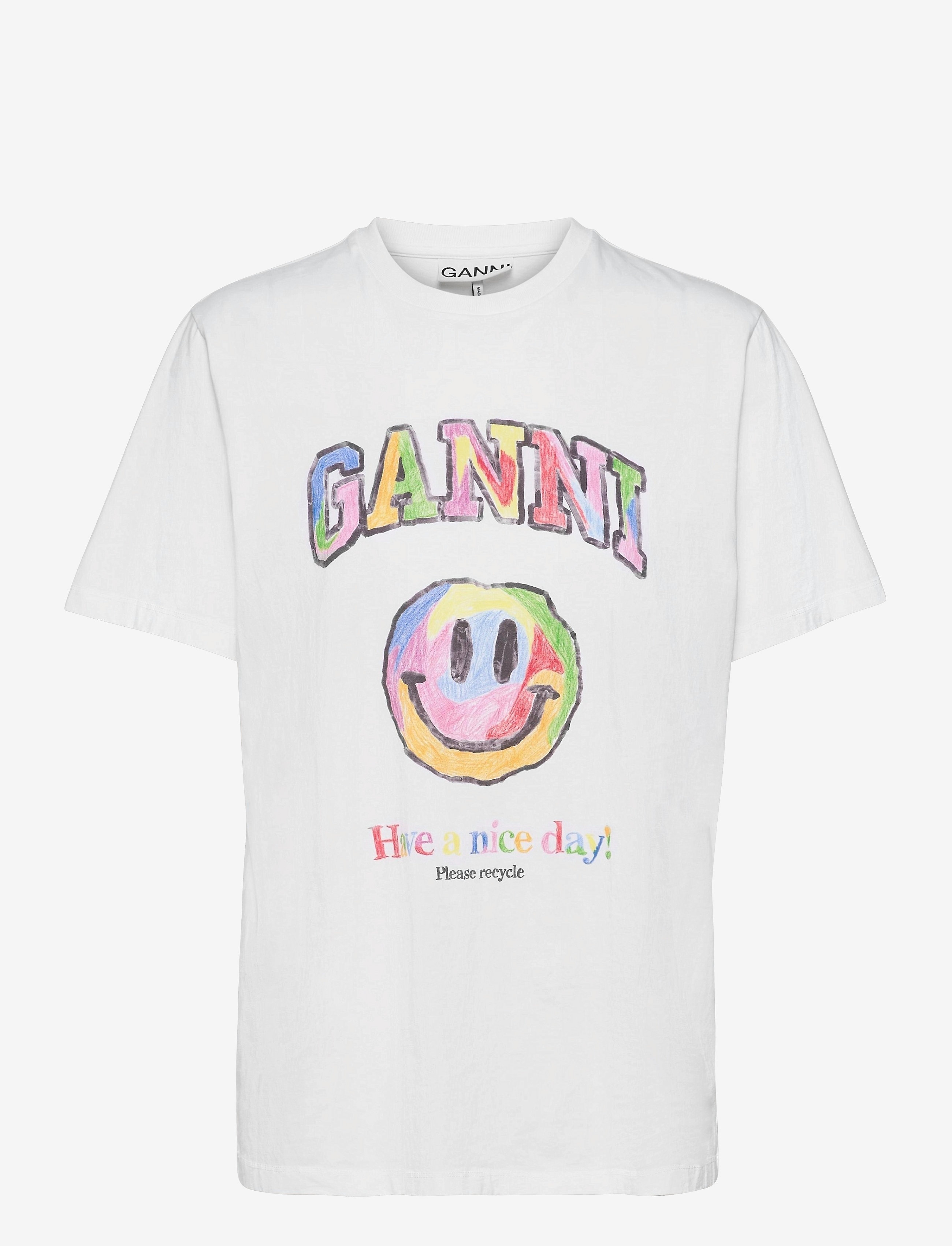 Ganni - Basic Cotton Jersey - bright white - 0