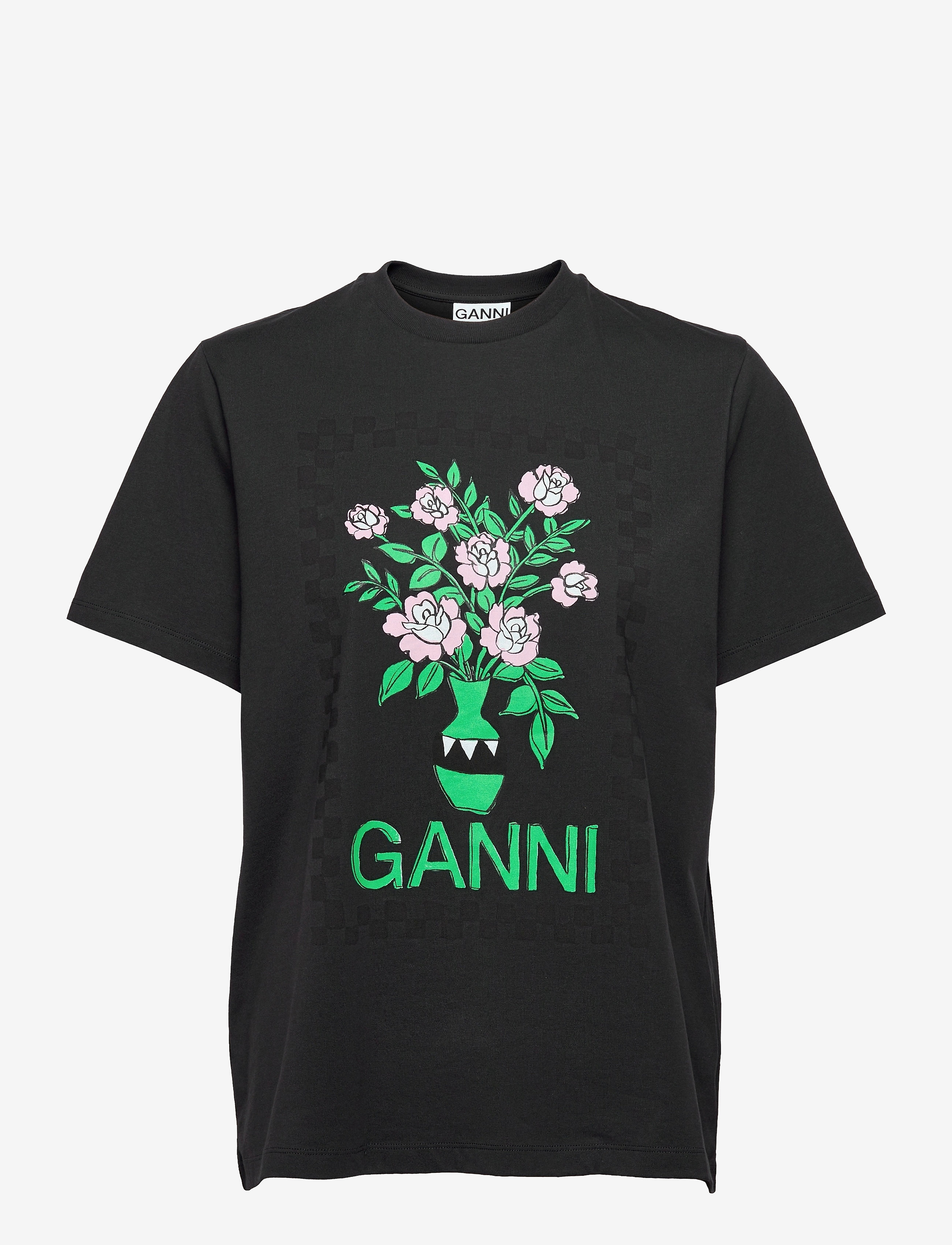 Ganni - Basic Cotton Jersey - phantom - 0