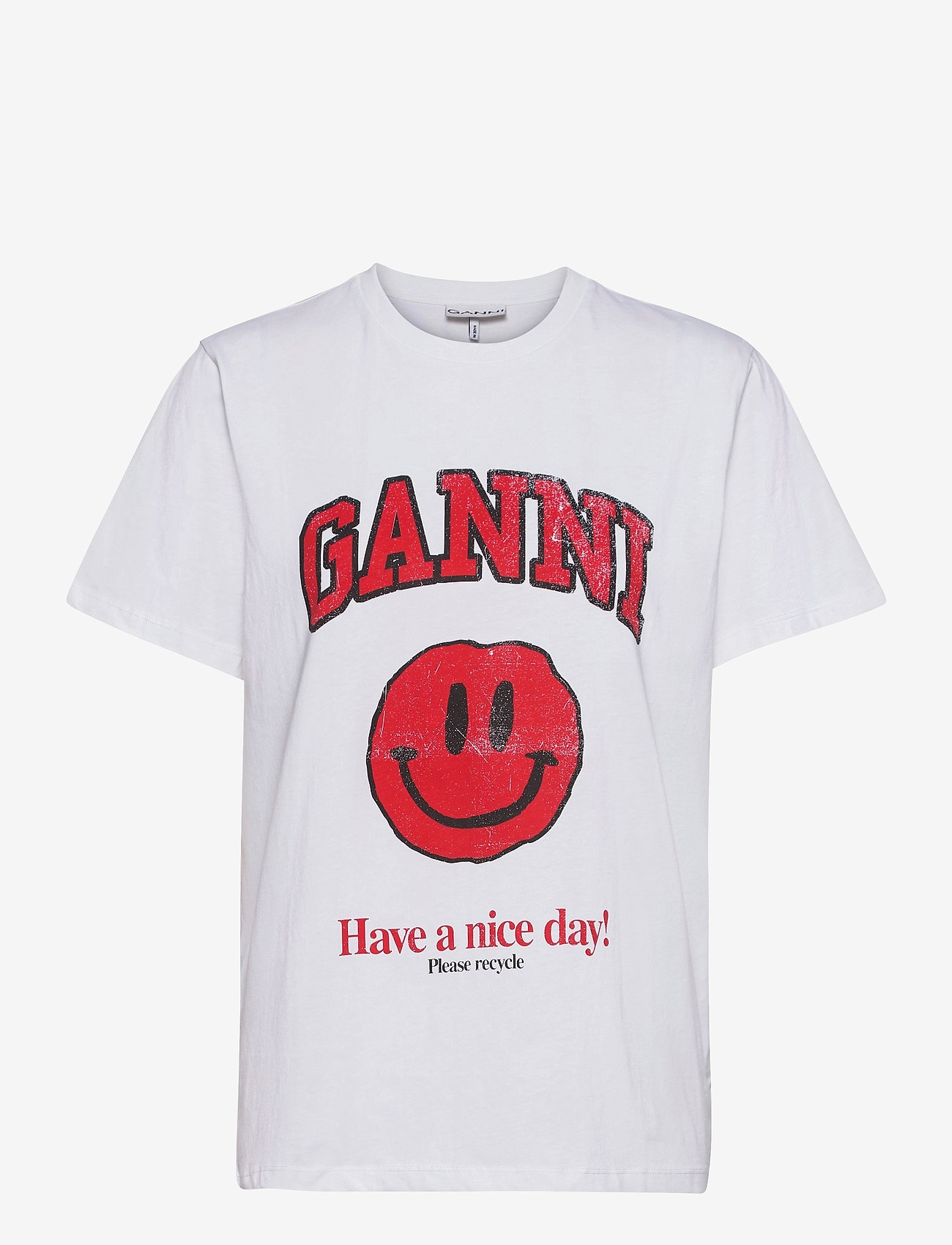Ganni - Basic Cotton Jersey - bright white - 0