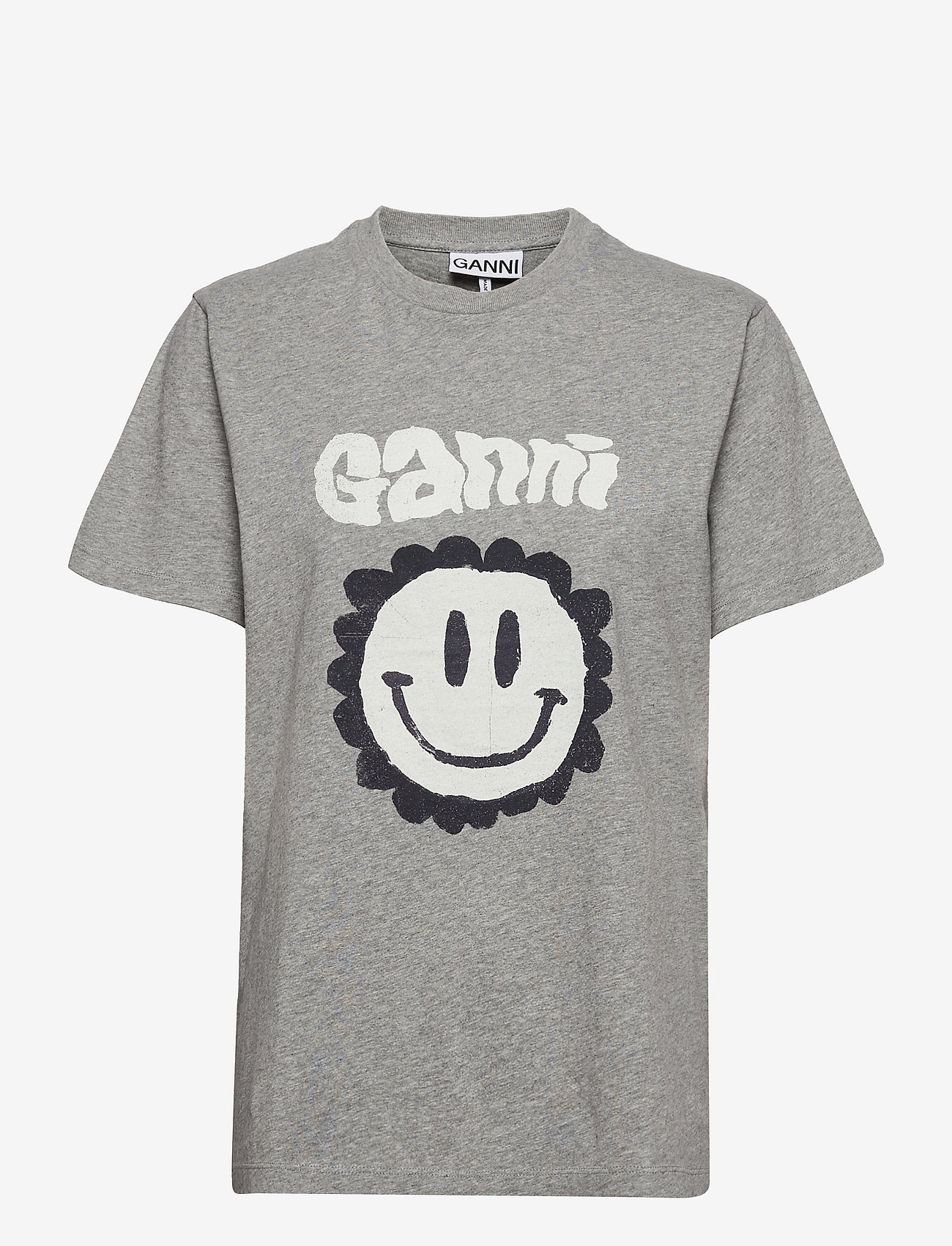 Ganni - Basic Cotton Jersey - paloma melange - 0