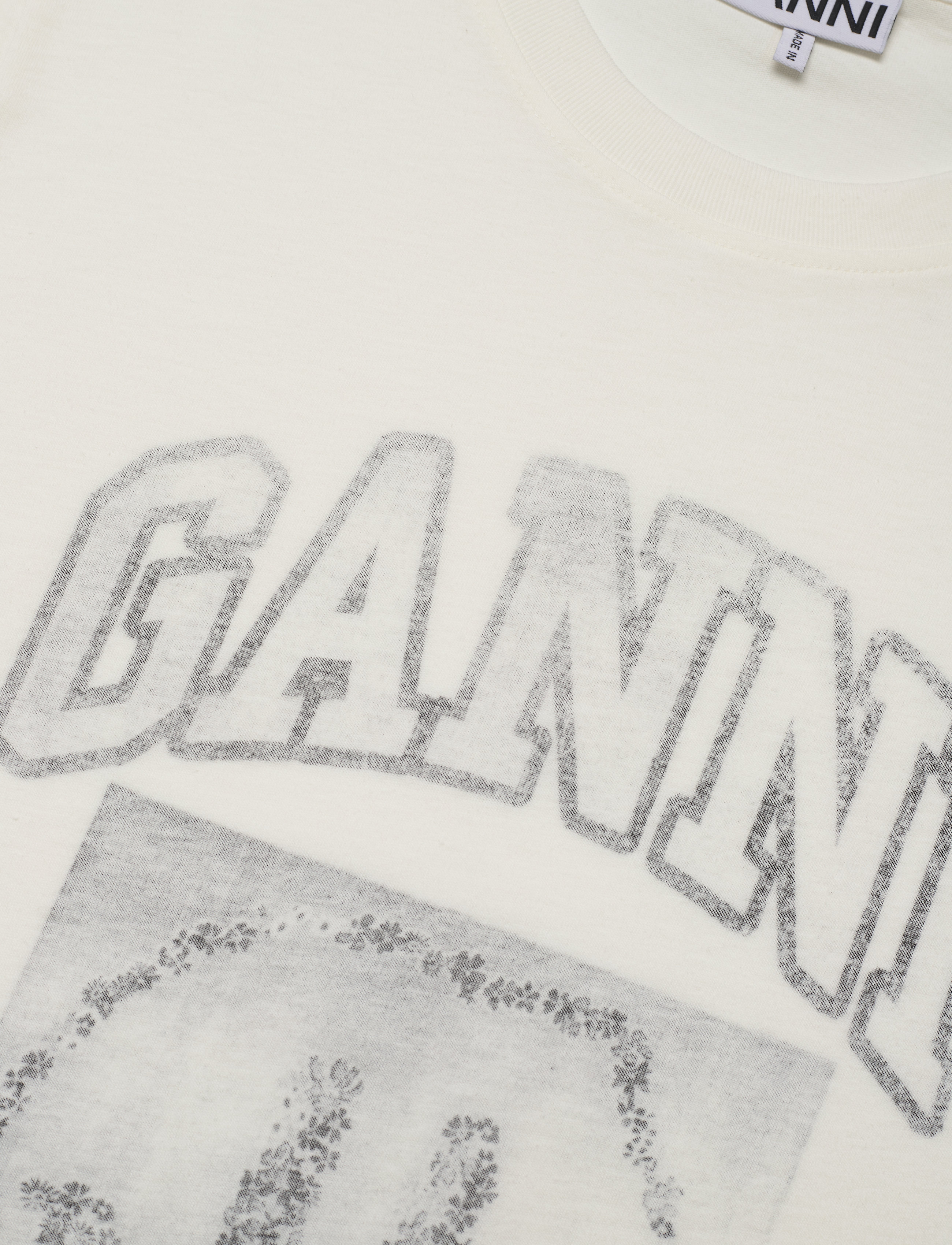 Ganni - Light Cotton Jersey - egret - 2