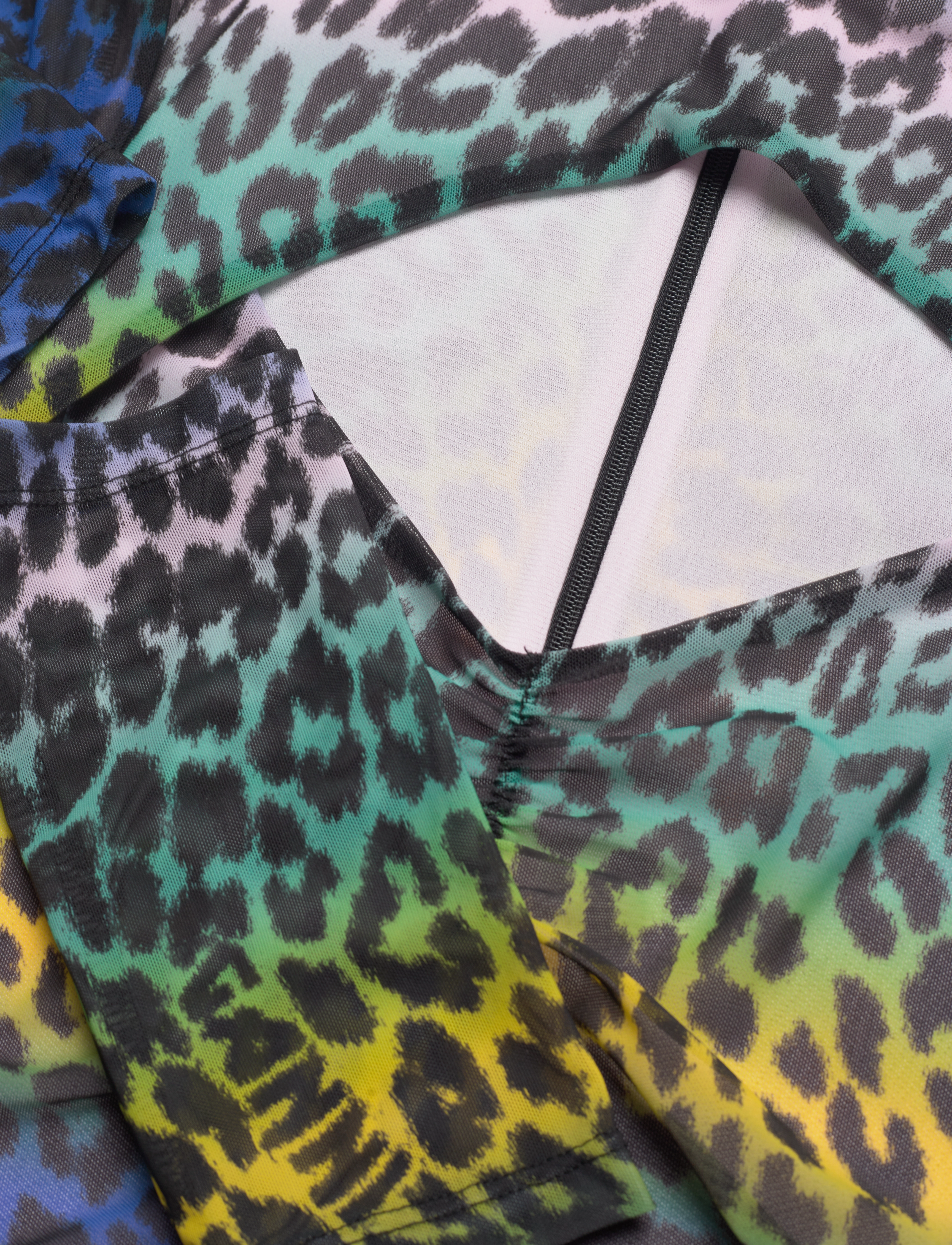 Ganni - Printed Mesh - korte kjoler - multicolour - 2