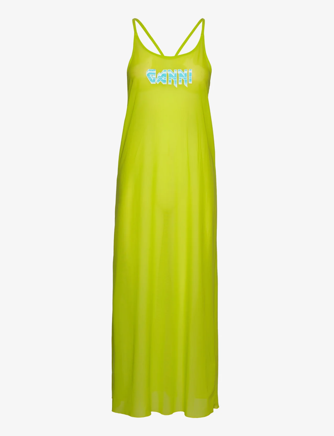 Ganni - Mesh Cover Up - lime punch - 0