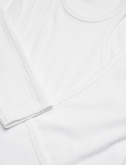 Ganni - Rib Jersey - bluzki z długimi rękawami - bright white - 2