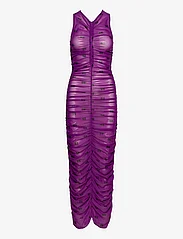 Ganni - Printed Mesh - maxi dresses - sparkling grape - 0