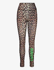 Ganni - Active Jersey Core - tights & shorts - leopard - 0