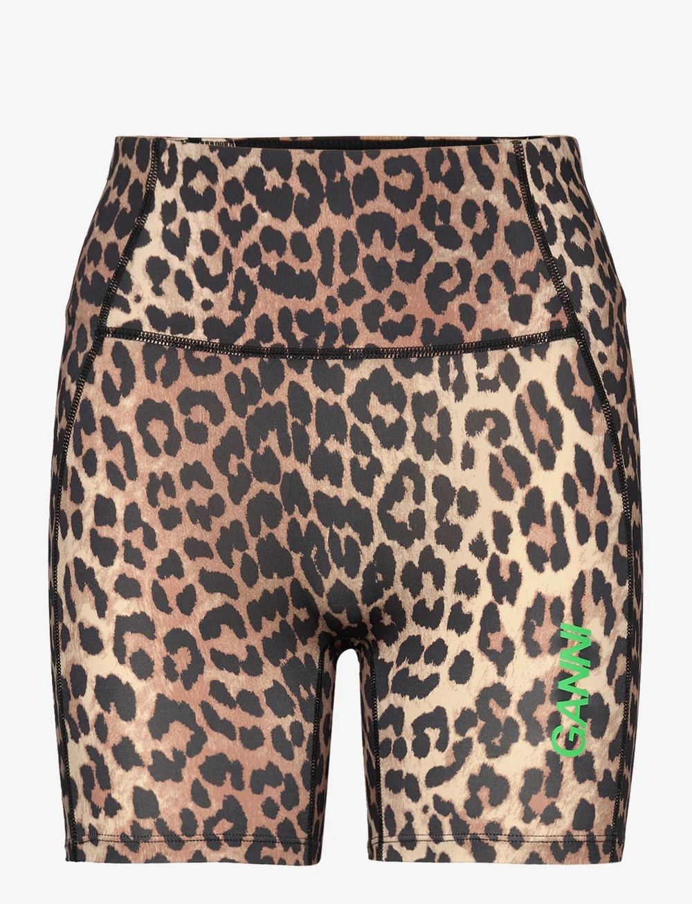 Ganni sales leopard shorts