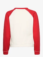 Ganni - Isoli Raglan Contrast sleeve Sweatshirt - hoodies - egret - 1