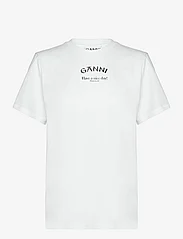 Ganni - Thin Jersey - t-shirts - bright white - 0