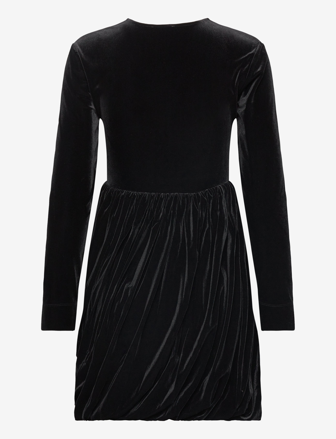 Ganni - Velvet Jersey - festtøj til outletpriser - black - 1