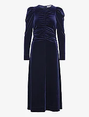 Ganni - Velvet Jersey - maxi dresses - total eclipse - 0