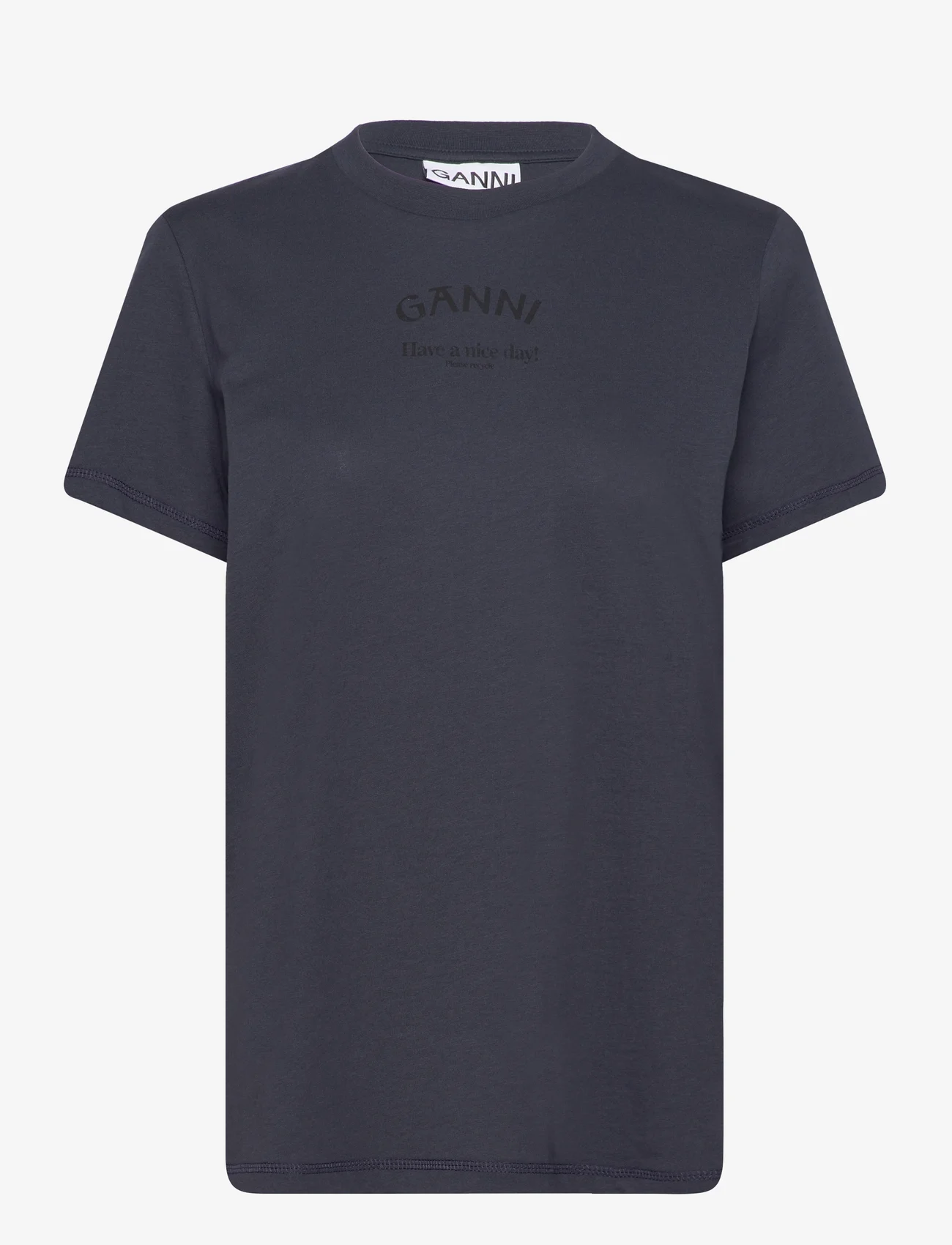 Ganni - Thin Jersey - t-shirts - sky captain - 0