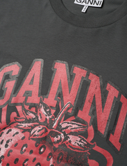 Ganni - Basic Cotton Jersey - t-shirts - volcanic ash - 2