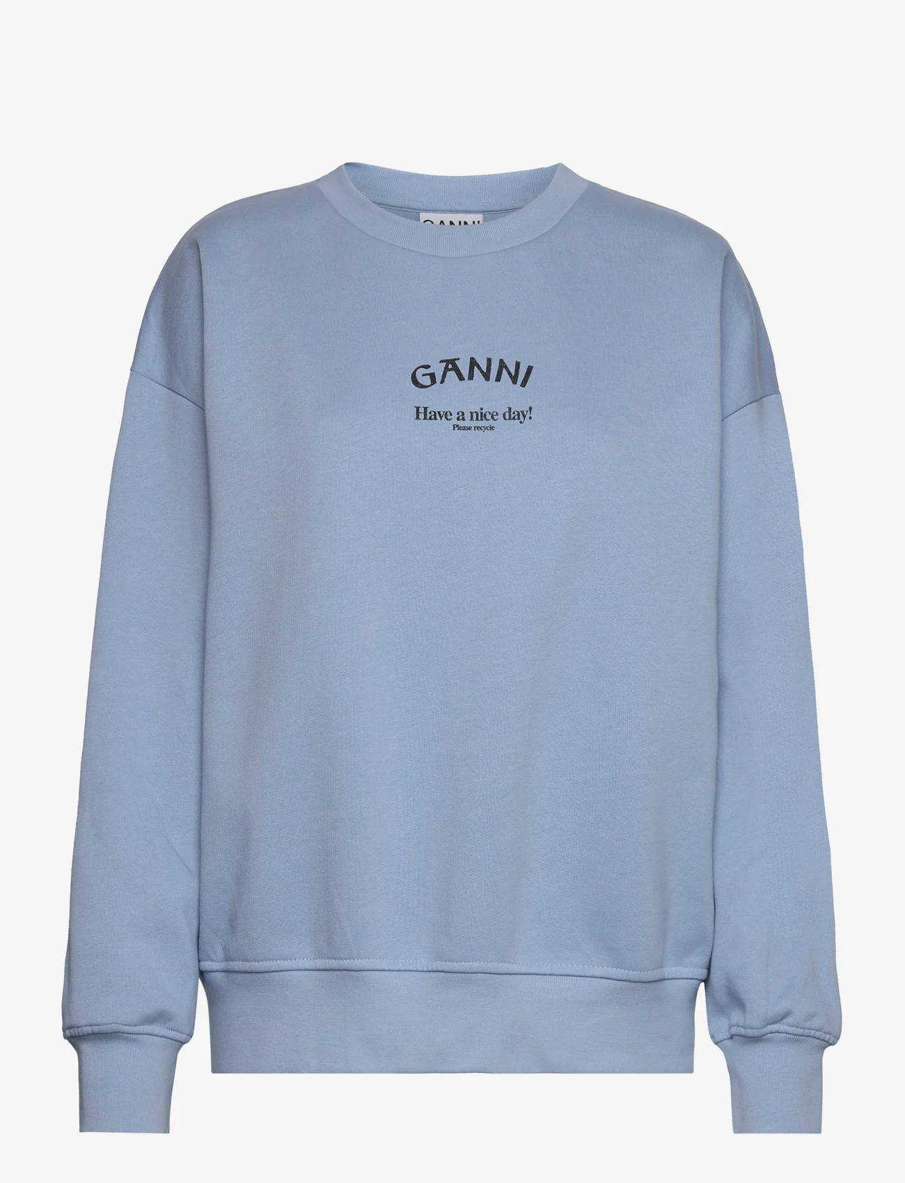 Ganni - Isoli - gensere og hettegensere - placid blue - 0