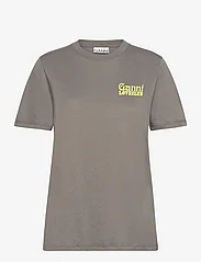 Ganni - Thin Jersey - t-shirts - volcanic ash - 0